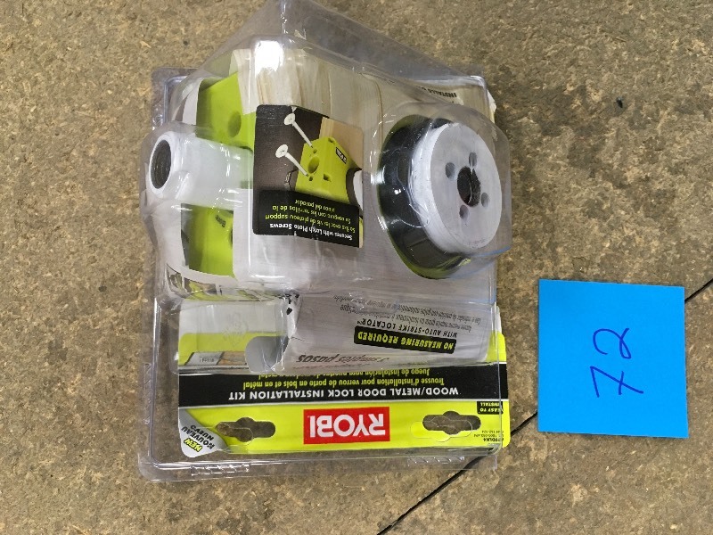 Ryobi Wood Metal Door Lock Installation Kit Kx Real Deals St