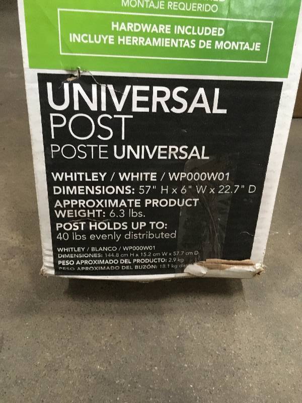 lot 13 image: Universal Post Mailbox Post open  box never used