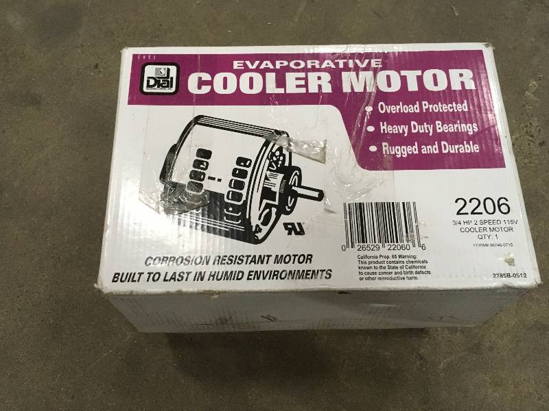 lot 22 image: Dial Evaporative Cooler Motor open  box never used