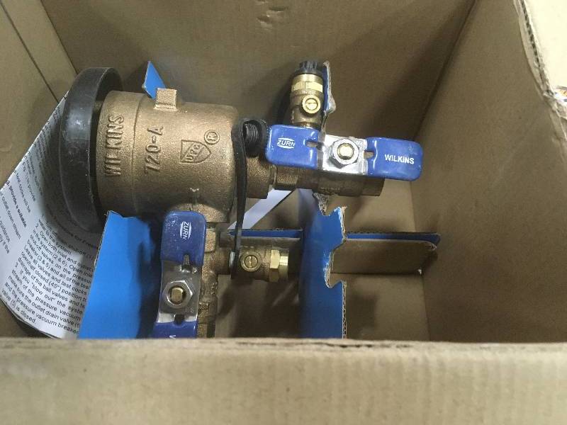 lot 46 image: Zurn Wilkins Pressure Vucuum Breaker Valve