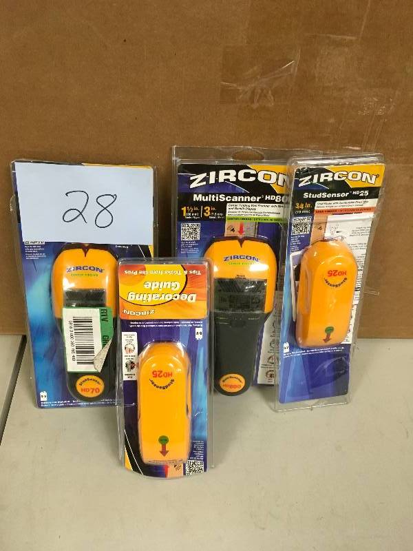Zircon Multi Scanner Stud Sensor - Lot of 4 open box never used
