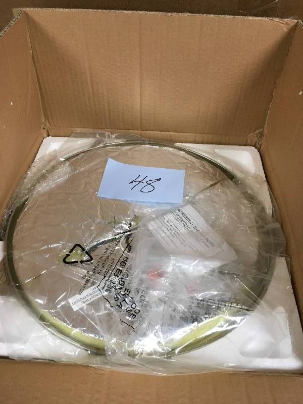 Progress P3479-09 Two-Light Close-to-Ceiling in Brushed Nickel Finish with Etched Watermark Glass open box never used
