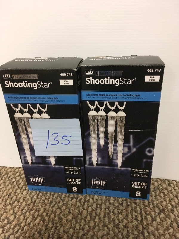 Lot of 2 Shooting Star LED new