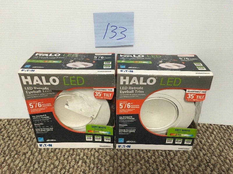 Set of 2 Halo LED Retrofit Eyeball Trim