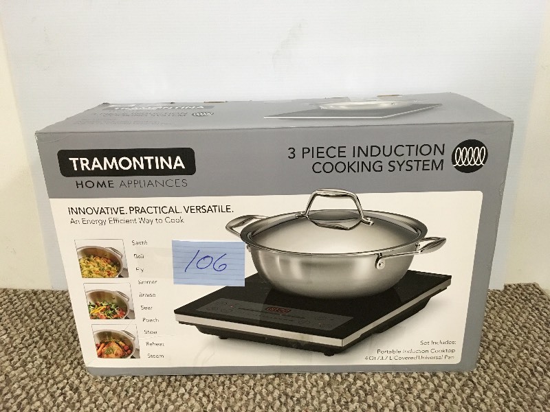 Tramontina 3 Piece Induction Cooking Set open box used in working condition