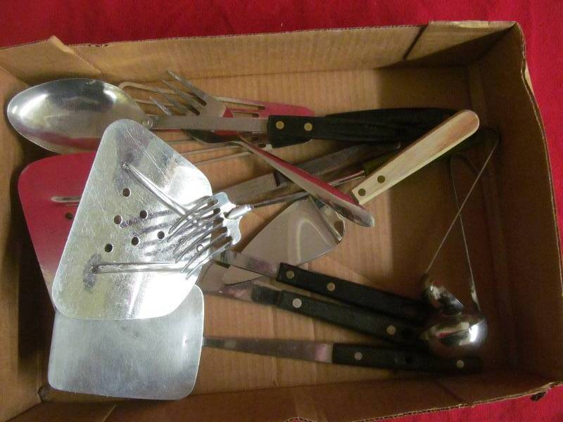 lot 45 image: vintage kitchen utensils