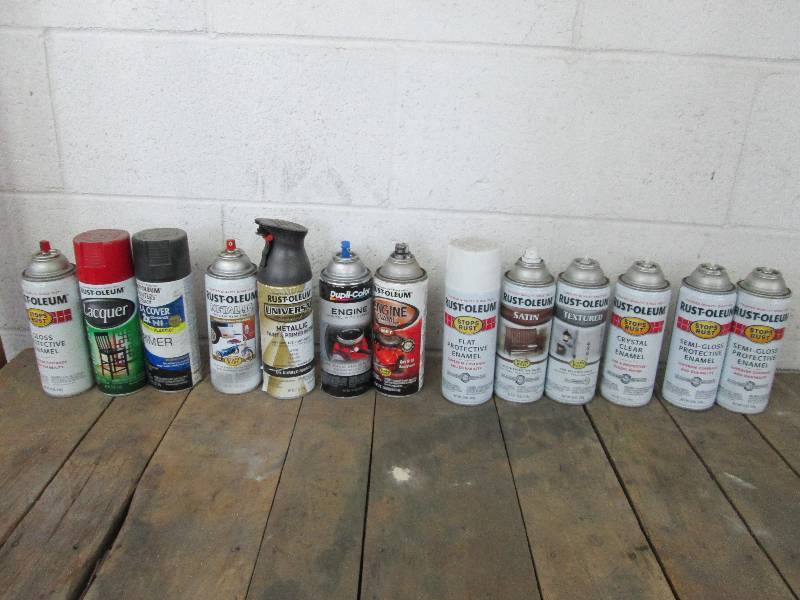 lot 84 image: Assorted Spray Paints