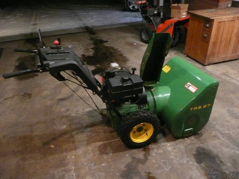 John Deere Trs27 Electric Start Snow Blower Good Conditionnice Works Hardly Used See 5937