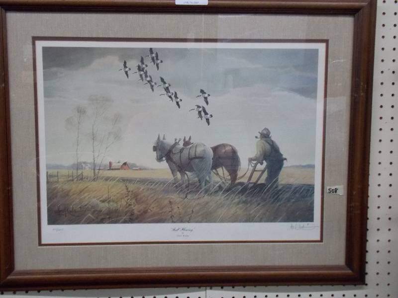 lot 4 image: Les Kouba Fall Plowing Number 2042000 3-7 are all 2042000  Size 32 x 25