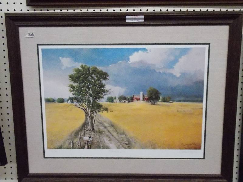 lot 12 image: Gary Miller  Field of Gold number 318780  Size 35x27