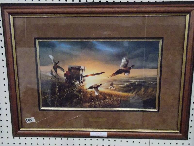 lot 13 image: Terry Redlin Evening Surprise  Size 28 12 x 21