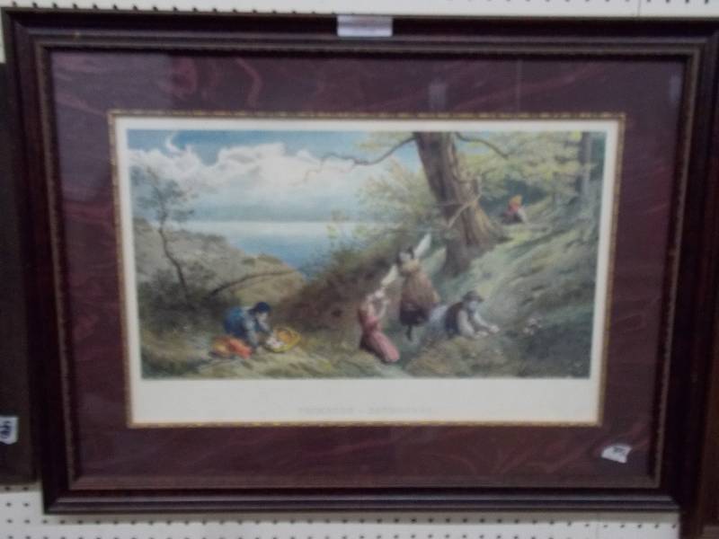 lot 14 image: Primrose Gatherers Foster Pinx G. Cougen Sculp Size 35 12 x 26 12