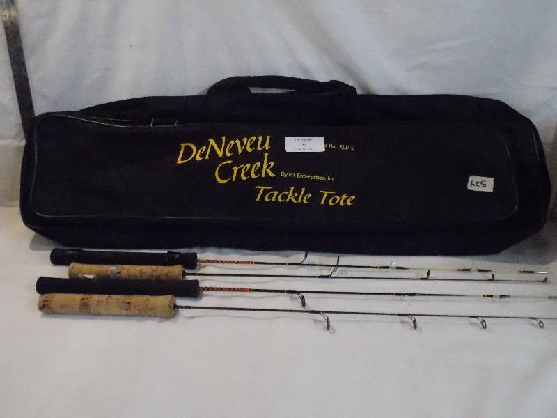 lot 49 image: DeNeveuCreek Tackle and tote and Poles
