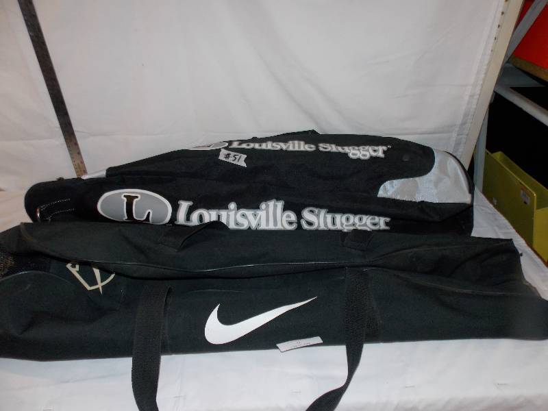 lot 51 image: Nike and Louisville Slugger Baseball Bat Bags
