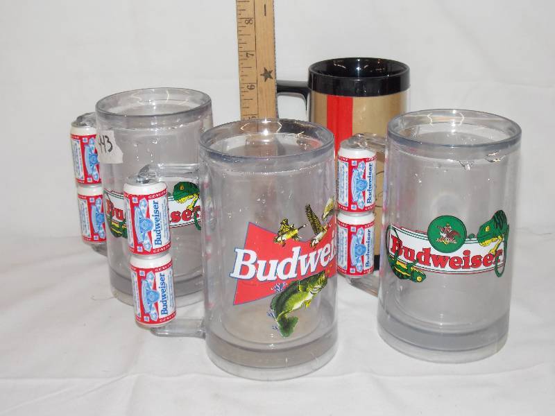 lot 92 image: Various  Plastic Beer Mugs