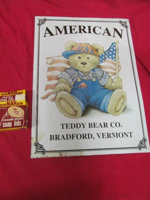 lot 17 image: tin sign