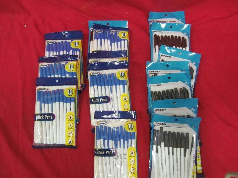 lot 18 image: stick writing pens
