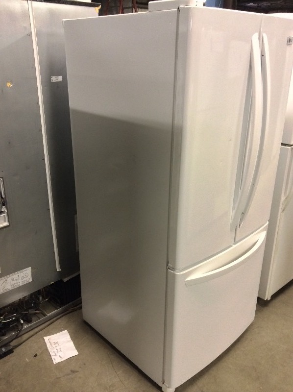 lot 7A image: LG White French Door Fridge