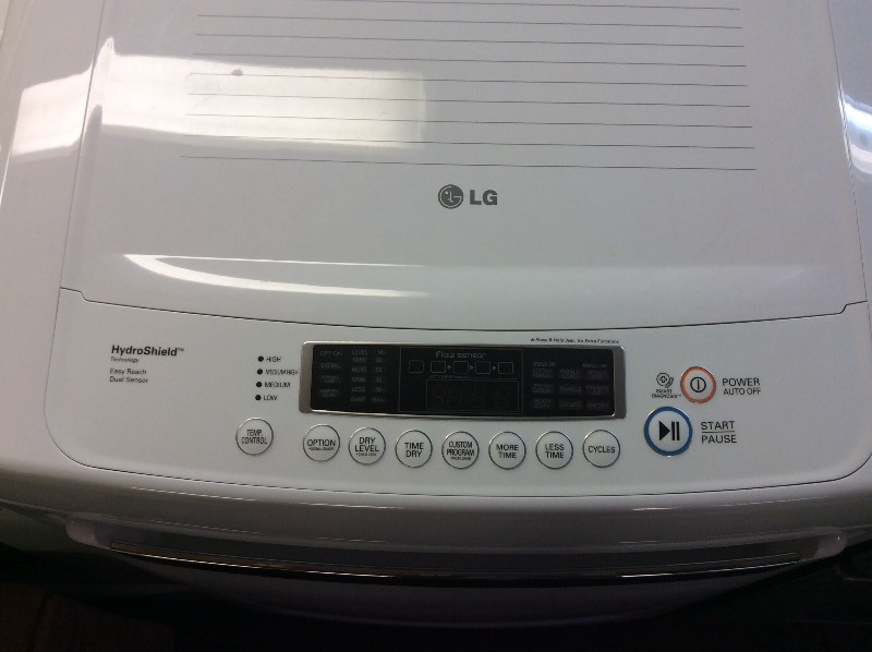 lot 14A image: LG White Front Load Electric Dryer