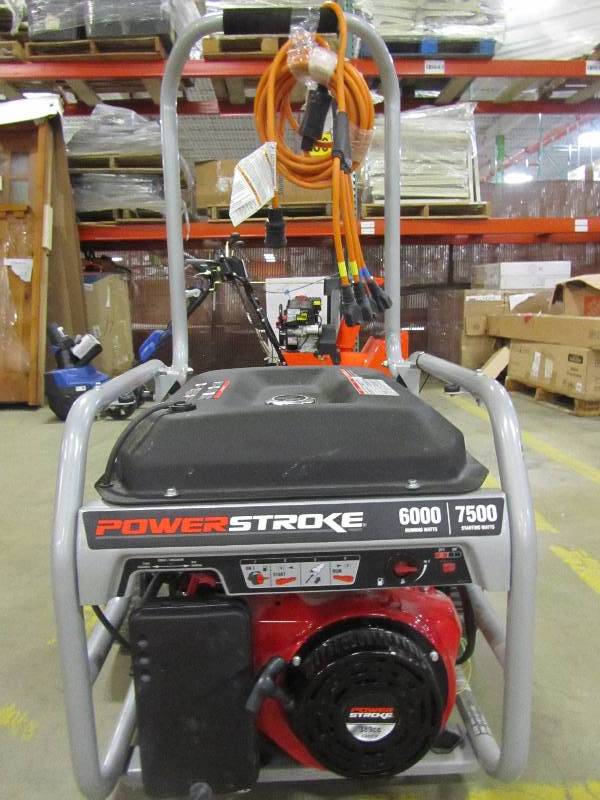 lot 3 image: PowerStroke 6,000-Watt Gasoline Powered Portable Generator