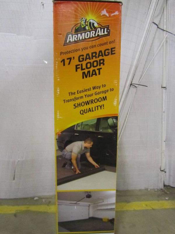 lot 4 image: Armor All 7 ft. 4 in. x 17 ft. Charcoal Grey Commercial Polyester Garage Flooring