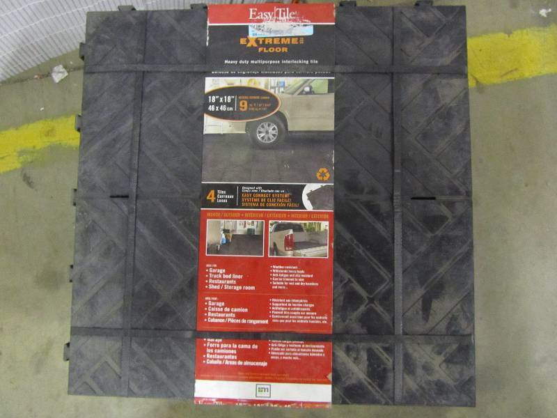 lot 5 image: Multy Home Multy Home Extreme Floor 18 In. X 18 In. Commercial Utility Tiles 4-pack. (x4)