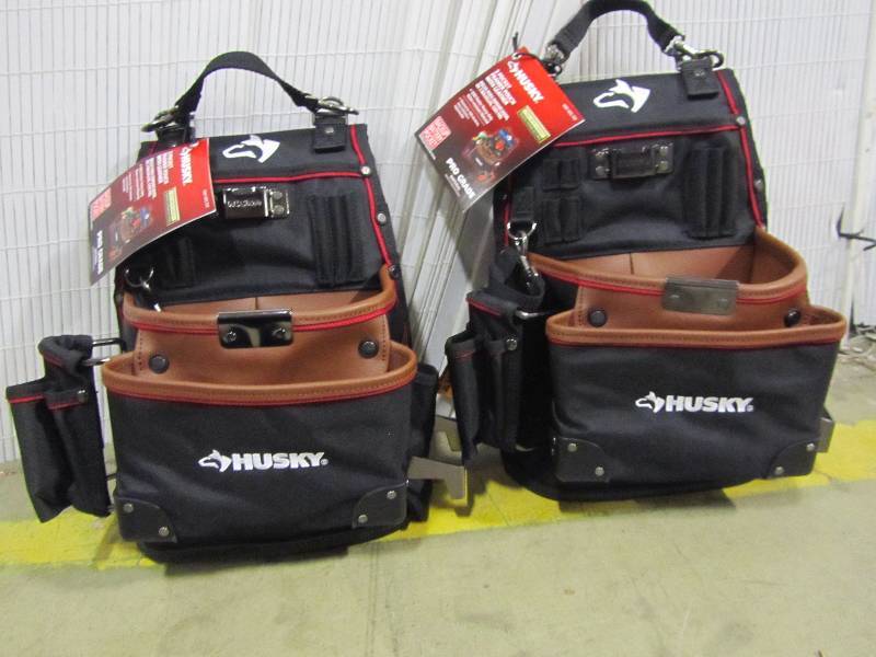 lot 8 image: Husky 3-Pocket Framer Pouch with Leather (x2)