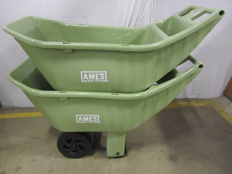 ames 4 cu ft poly dump cart
