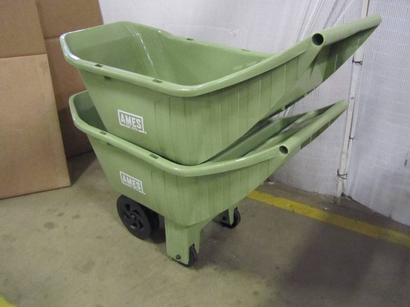 ames 4 cu ft poly dump cart