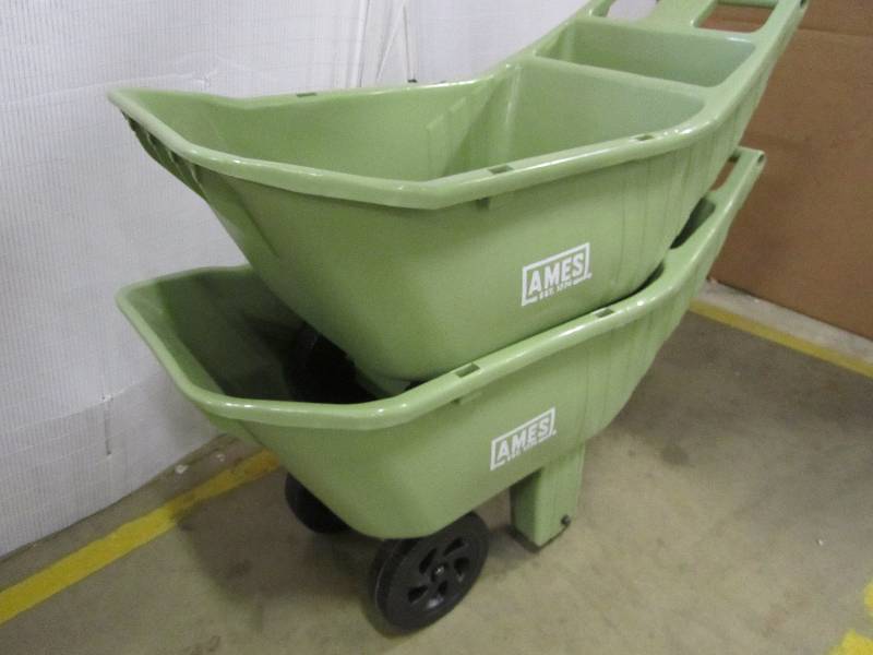 ames 4 cu ft poly dump cart