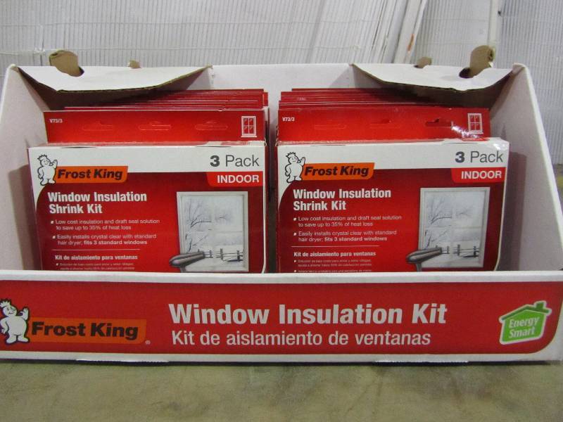 lot 61 image: Frost King EO Indoor Window Insulation Kit (3 per Pack) (x24)