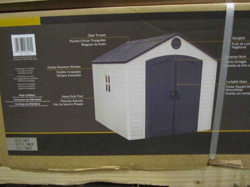 lot 70 image: Lifetime 8 ft. x 10 ft. Outdoor Storage Shed