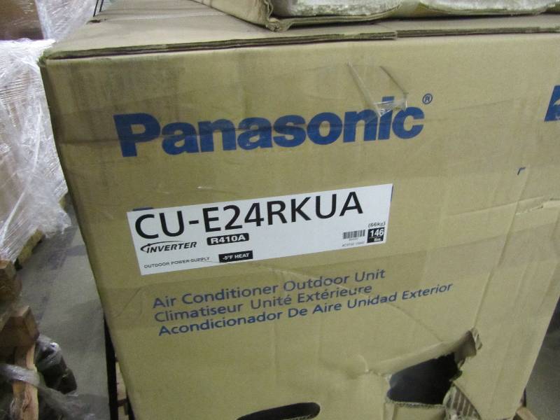 lot 83 image: Panasonic 24,000 BTU 2 Ton Exterios Ductless Mini Split Air Conditioner with Heat Pump 230-208-Volt60 Hz