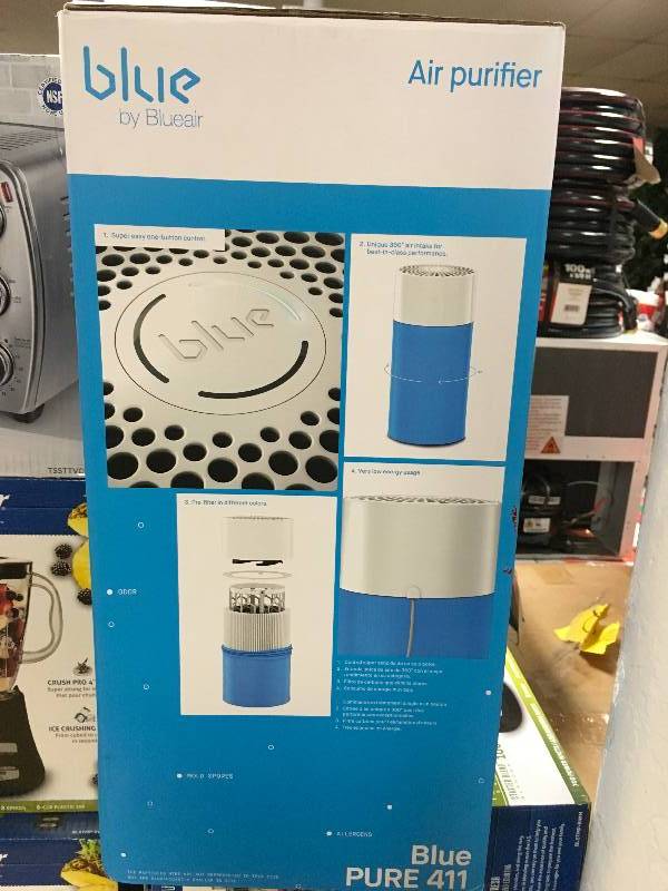 Blue by Blueair Air Purifier, 161 Ft Room Size open box never used