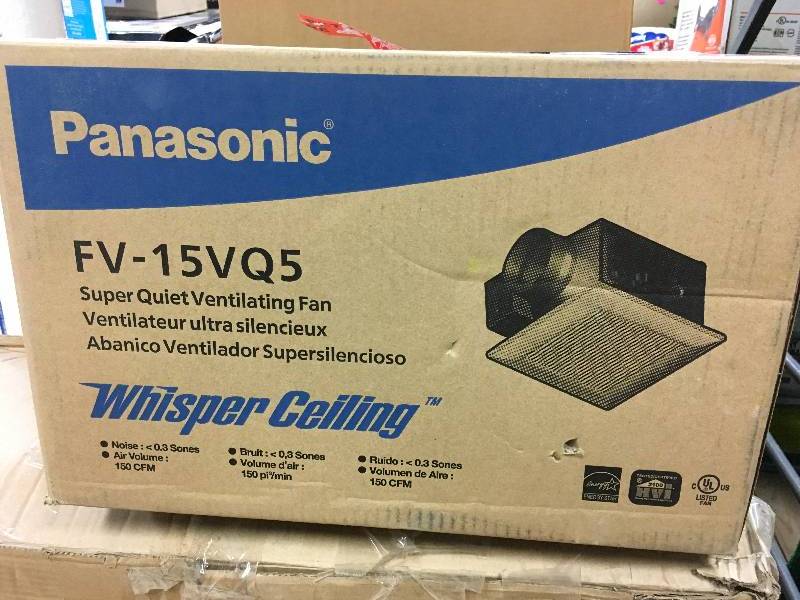 Panasonic FV-15VQ5 Super Quiet Ventilating Fan open box never used