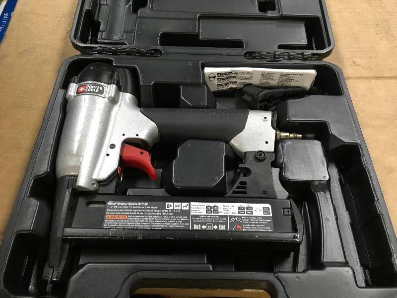 Porter-Cable Pneumatic 18-Gauge 1-12 in. Narrow Crown Stapler Kit