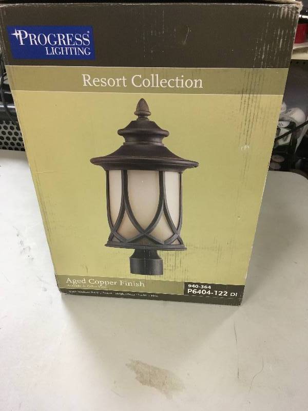 Progress Lighting Resort Collection Aged Copper Finish Outdoor Light