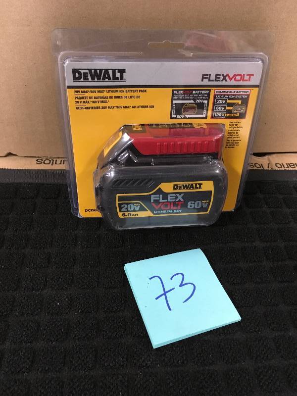DeWalt 20 Volt MAX60V MAX Lithium Ion Battery Pack New