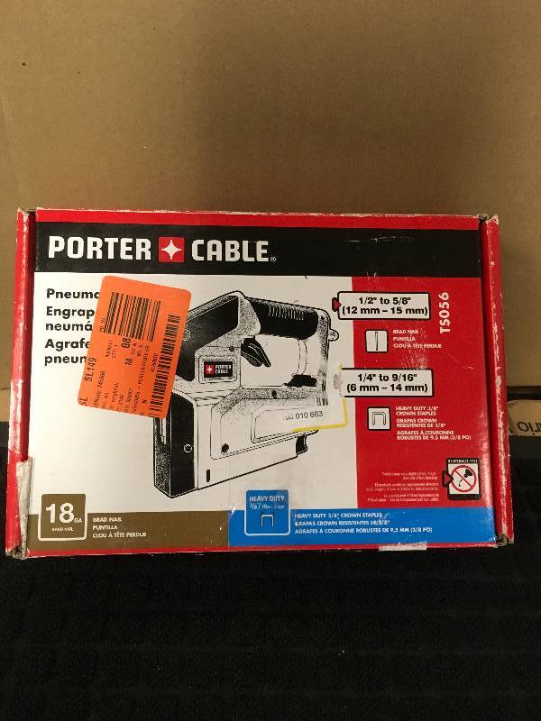 Porter-Cable TS056 Heavy-Duty 38 in. Crown Stapler open box never used
