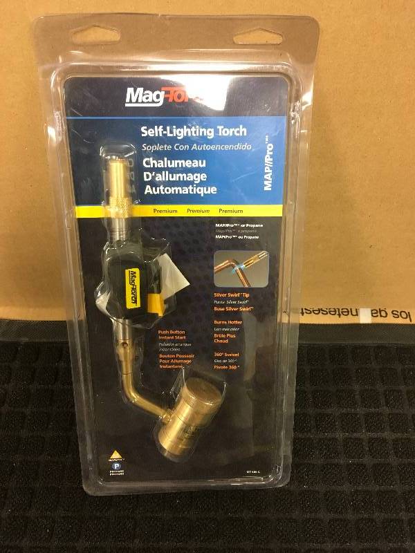 Mag-Torch MAPP or Propane Self-Lighting 360-Degree Swivel Regulated Torchopen box never used