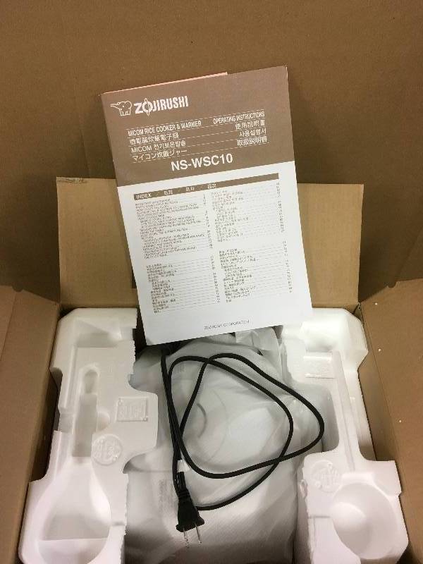 Zojirushi Micom Rice Cooker  Warmer 5.5 Cups open box never used
