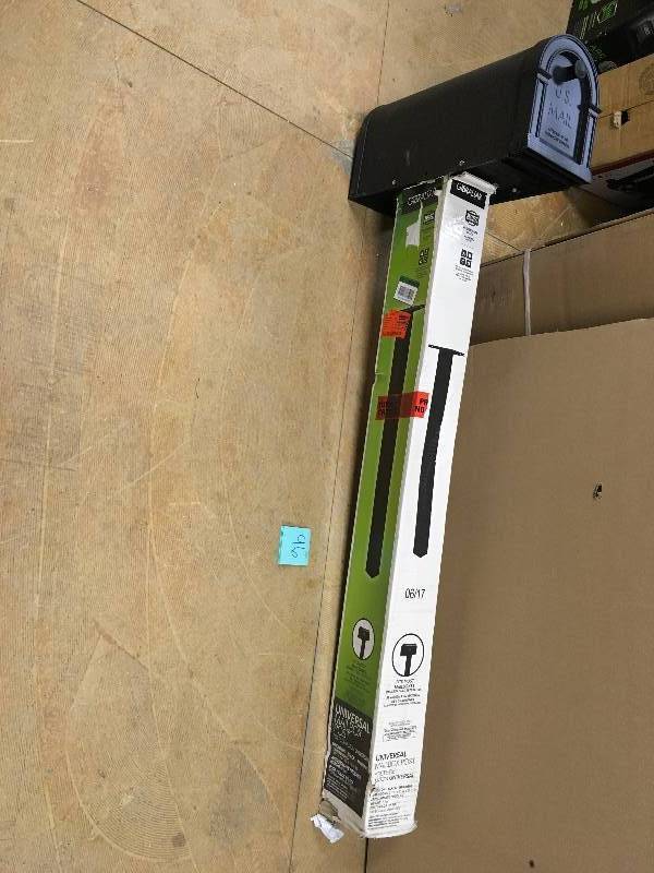 Solar Group BP000B01 Brighton Aluminum Top Mounting Post, Black