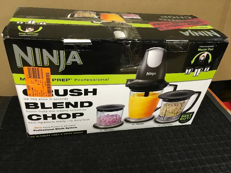 Ninja QB1004 Master Prep Pro Sstem open box never used