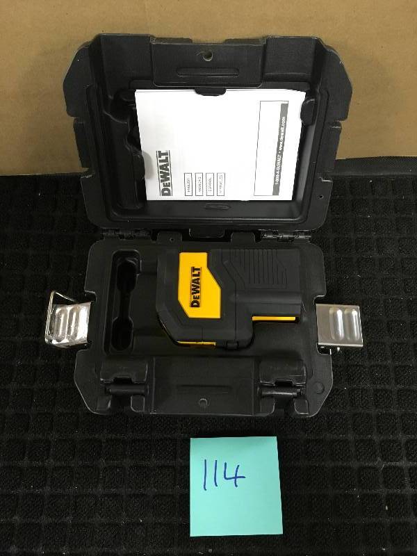 DeWalt 100 ft. 3-Spot Laser Level open box never used