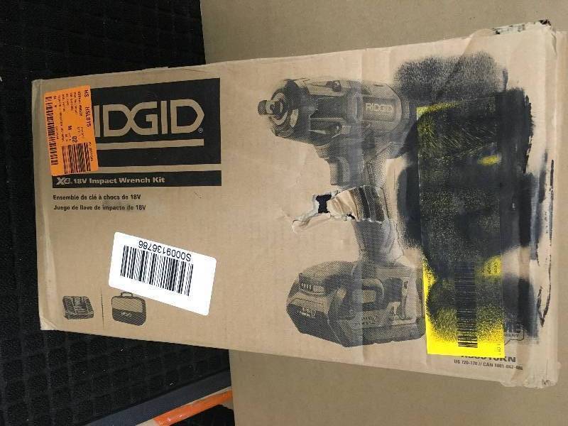 Ridgid 18-Volt 12 in. Impact Wrench Kit open box never used
