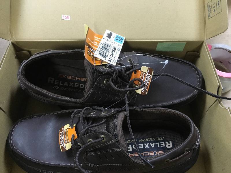 Skechers Mens Relaxed Fit Expected Gembel Dark BrownDark Brown - Size 13 open box never used