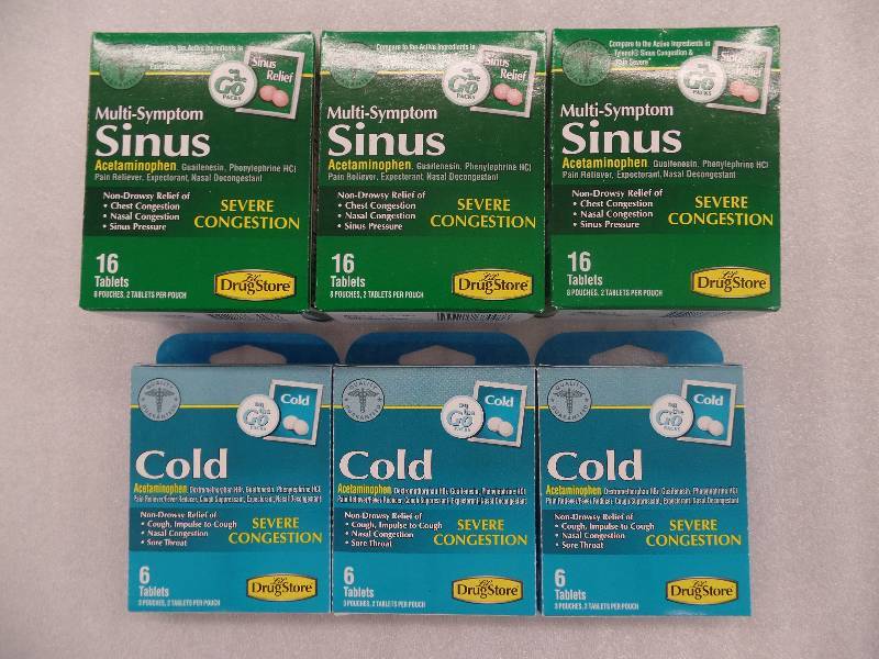 lot 17 image: Sinus & Cold Medicine