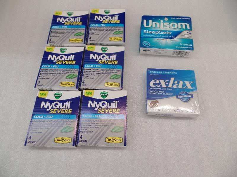 lot 30 image: NyQuil, Unisom & ExLax