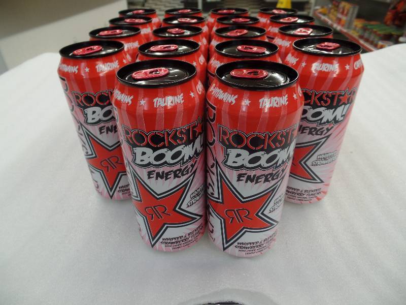 lot 43 image: Rockstar Boom Whipped Strawberry 16oz.