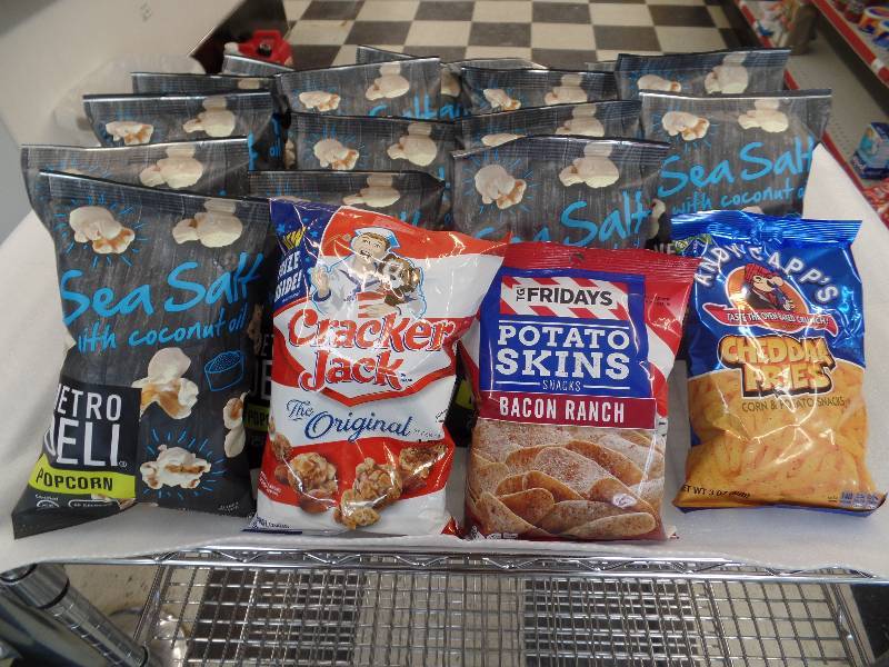 lot 81 image: Popcorn, Cracker Jack, Potato Skins & Cheddar Fries